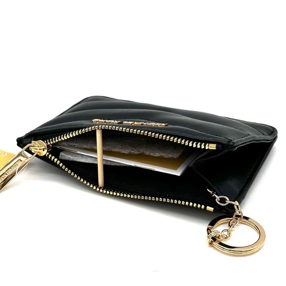 Michael Kors Jet Set Travel Small Top Zip Coin Pouch with ID Holder Black - Picture 7 of 8